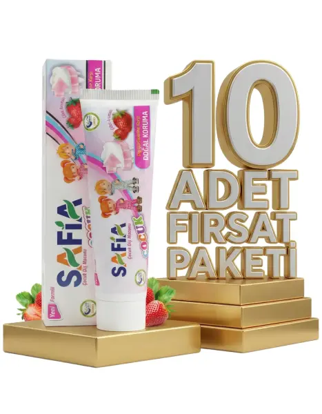 Safia Çocuk Diş Macunu 10x60 ml - 1