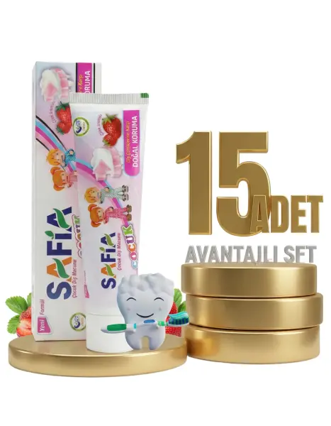Safia Çocuk Diş Macunu 15x60 ml - 1