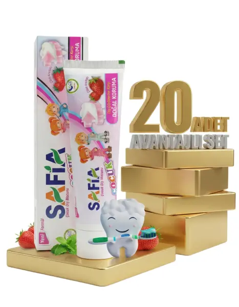 Safia Çocuk Diş Macunu 20x60 ml - 1