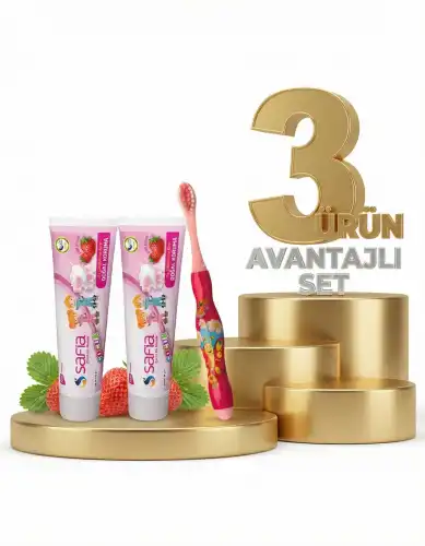 Safia Çocuk Diş Macunu 2x60 ml ve Soft Diş Fırçası - 1