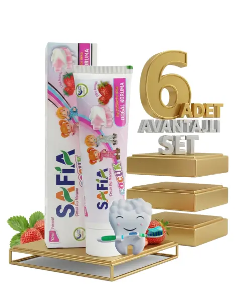 Safia Çocuk Diş Macunu 6x60 ml - 1