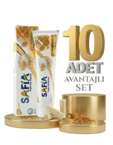 Safia Diş Macunu Misvak ve Propolis 10x100 ml - 1