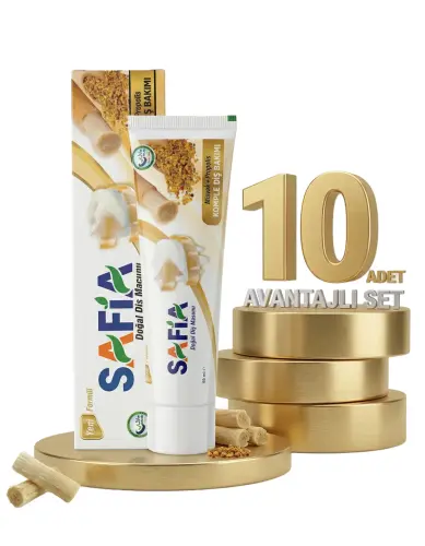 Safia Diş Macunu Misvak ve Propolis 10x60 ml - 1