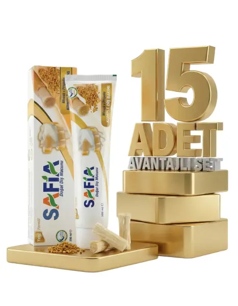 Safia Diş Macunu Misvak ve Propolis 15x100 ml - 1