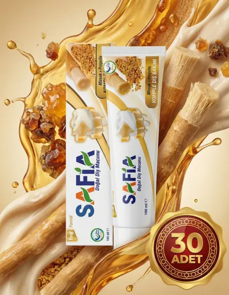 Safia Diş Macunu Misvak ve Propolis 30x100 ml - 2