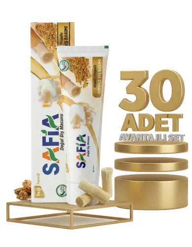 Safia Diş Macunu Misvak ve Propolis 30x60 ml - 1