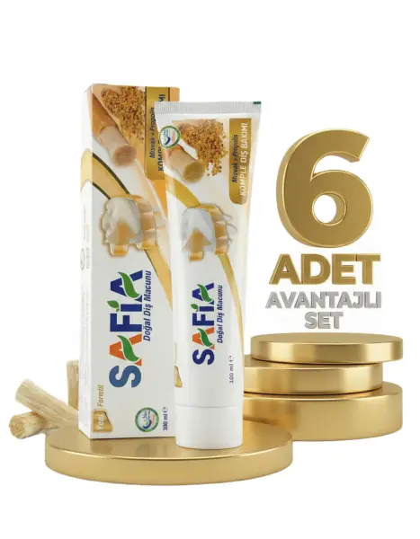 Safia Diş Macunu Misvak ve Propolis 6x100 ml - 1