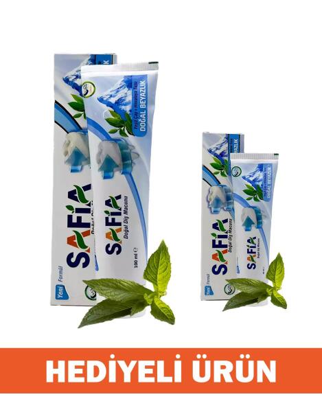 Safia Diş Macunu Yeşil Çay ve Himalaya Tuzu 100 ml + Hediye Safia Diş Macunu Yeşil Çay ve Himalaya Tuzu 60 ml - 1