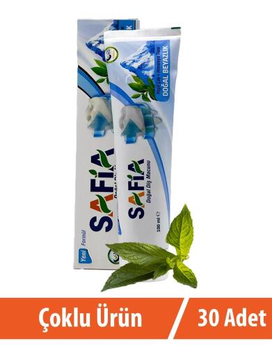 Safia Diş Macunu Yeşil Çay ve Himalaya Tuzu 30x100 ml - 1