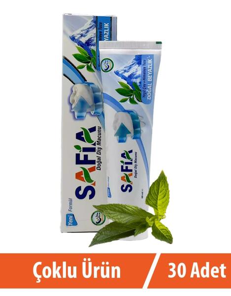 Safia Diş Macunu Yeşil Çay ve Himalaya Tuzu 30x60 ml - 1