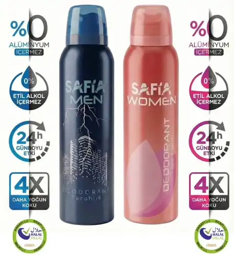 Safia Doğal Erkek Deodorant Ferahlık 150 Ml - 2