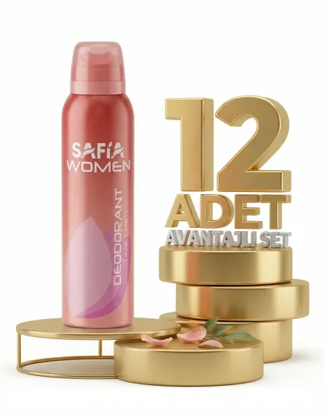 Safia Doğal Kadın Deodorant Taze Esinti 12x150 Ml - 1