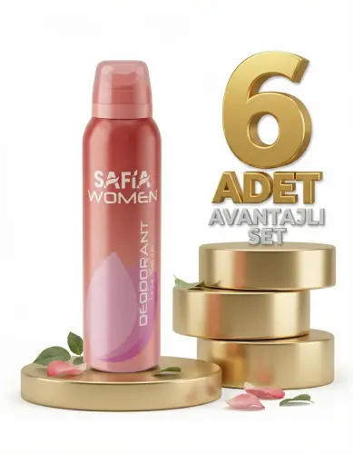 Safia Doğal Kadın Deodorant Taze Esinti 6x150 Ml - SAFİA