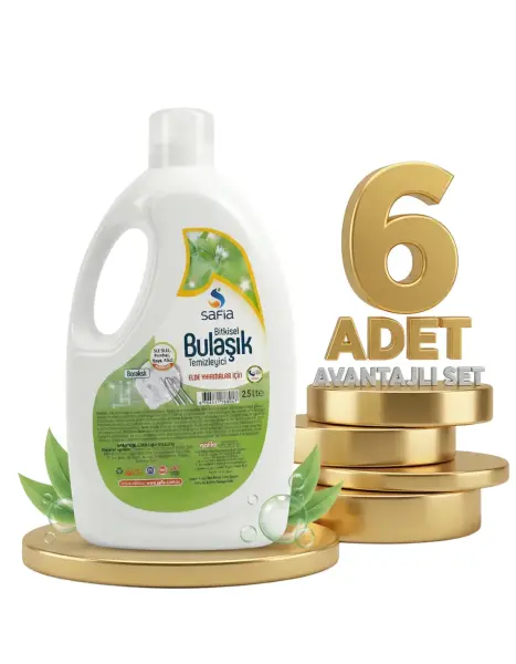 Safia Elde Bulaşık Temizleyicisi 6x2,5 Lt - 1