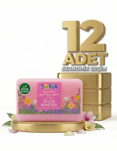 Safia Gliserinli Çiçek Bahcesi Banyo Sabunu 12x150 Gr - SAFİA