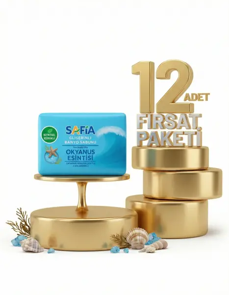 Safia Gliserinli Okyanus Esintisi Banyo Sabunu 12x150 Gr - 1