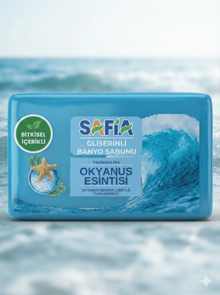 Safia Gliserinli Okyanus Esintisi Banyo Sabunu 150 Gr - 2