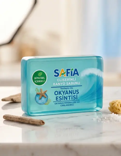 Safia Gliserinli Okyanus Esintisi Banyo Sabunu 150 Gr - 3