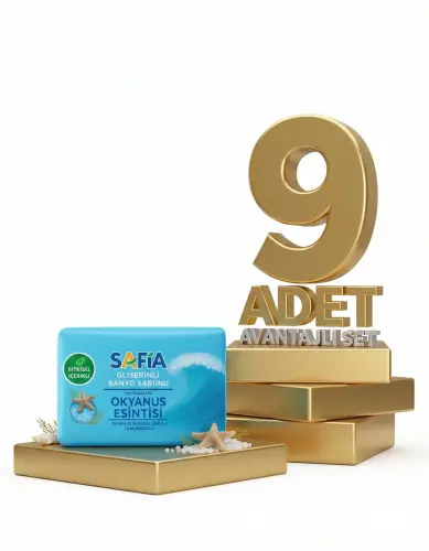 Safia Gliserinli Okyanus Esintisi Banyo Sabunu 9x150 Gr - SAFİA