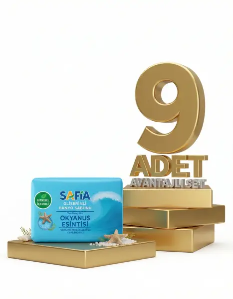 Safia Gliserinli Okyanus Esintisi Banyo Sabunu 9x150 Gr - 1
