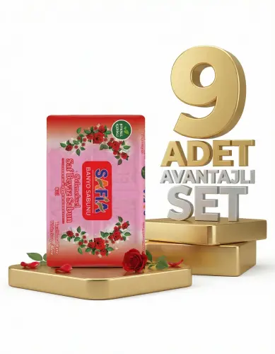 Safia Gül Banyo Sabunu 9x600 Gr - SAFİA
