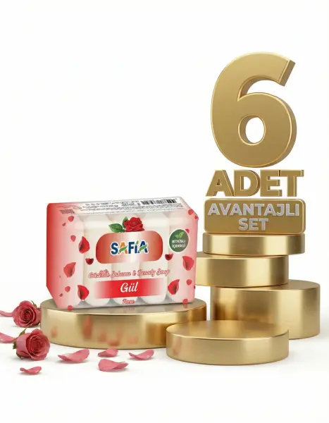 Safia Gül Güzellik Sabunu 6x275 Gr - 1