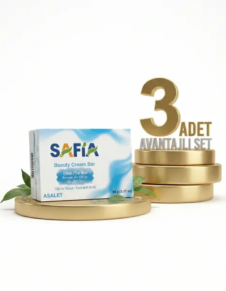 Safia Güzellik Sabunu Asalet Erkekler İçin 3x90 Gr - 1