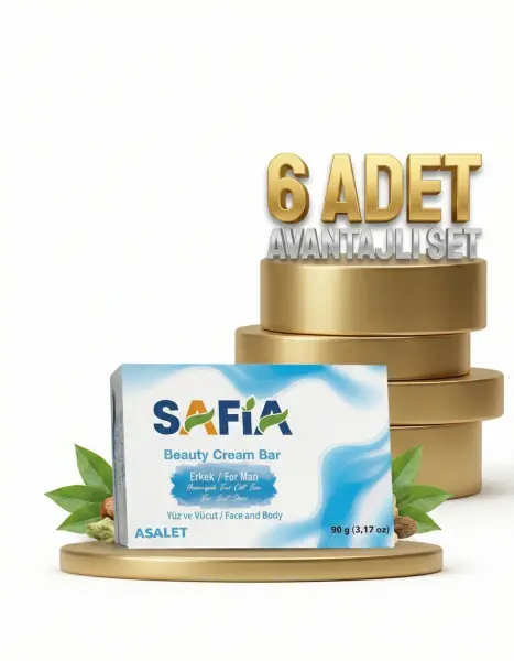 Safia Güzellik Sabunu Asalet Erkekler İçin 6x90 Gr - 1