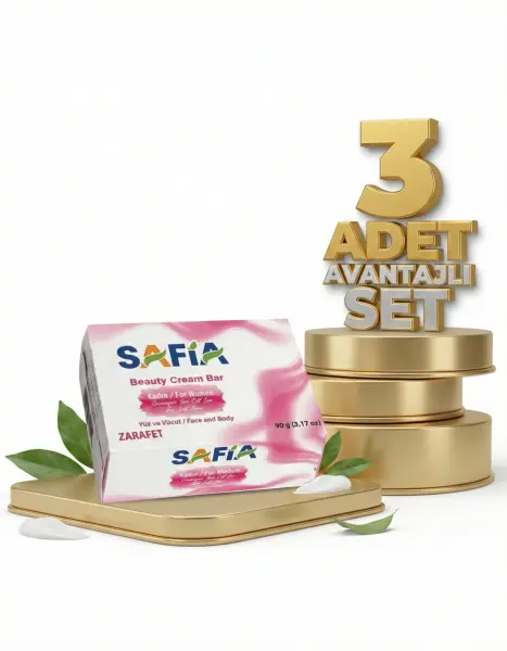 Safia Güzellik Sabunu Zarafet Kadınlar İçin 3x90 Gr - 1