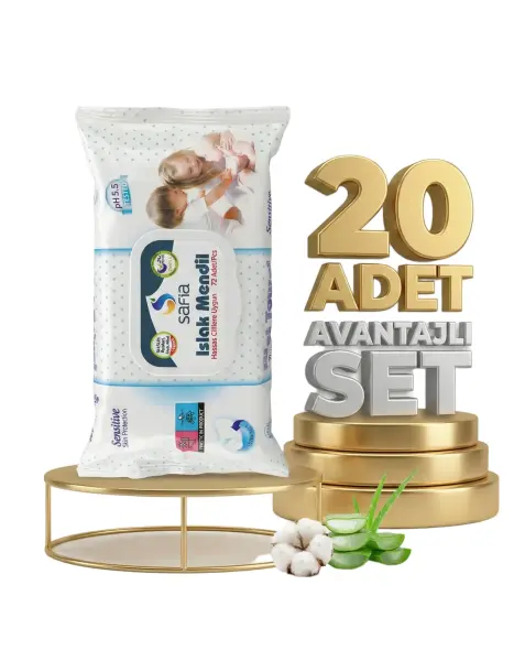 Safia Islak Mendil Yetişkin 20x72li - 1