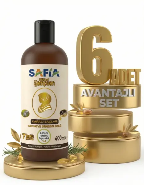 Safia Kapalı Saçlar İçin Şampuan 6x400 Ml - 2