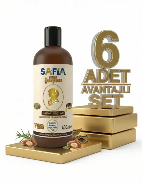 Safia Kapalı Saçlar İçin Şampuan 6x400 Ml - 1
