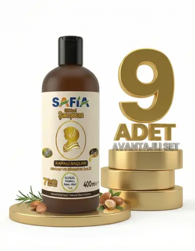 Safia Kapalı Saçlar İçin Şampuan 9x400 Ml - 1