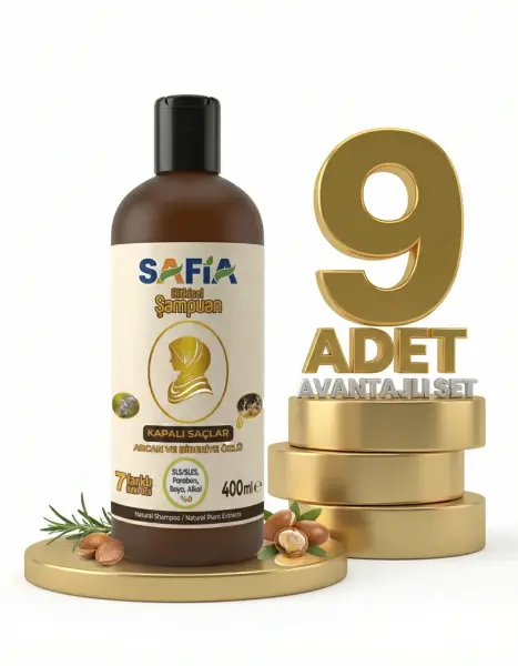 Safia Kapalı Saçlar İçin Şampuan 9x400 Ml - 1