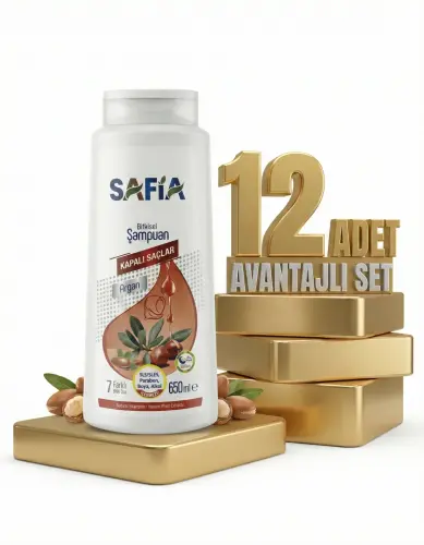 Safia Kapalı Saçlar Şampuan 12x650 Ml - Safia