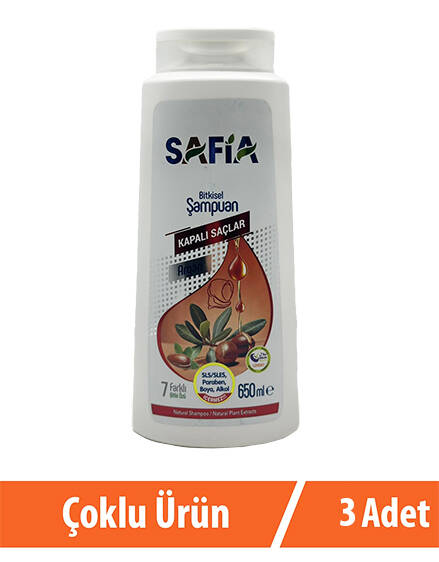 Safia Kapalı Saçlar Şampuan 3x650 Ml - 1