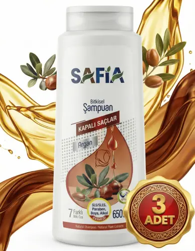 Safia Kapalı Saçlar Şampuan 3x650 Ml - 4