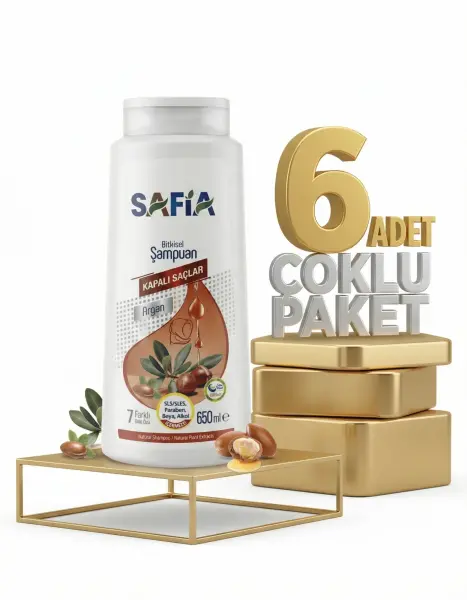 Safia Kapalı Saçlar Şampuan 6x650 Ml - 1