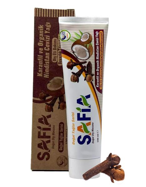 Safia Karanfil ve Hindistan Cevizli Organik Diş Macunu 100 Ml - 1