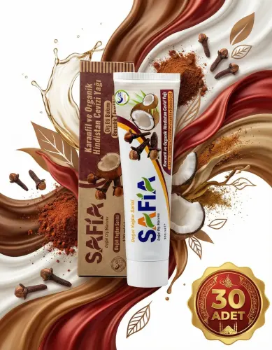 Safia Karanfil ve Hindistan Cevizli Organik Diş Macunu 30x100 Ml - 4