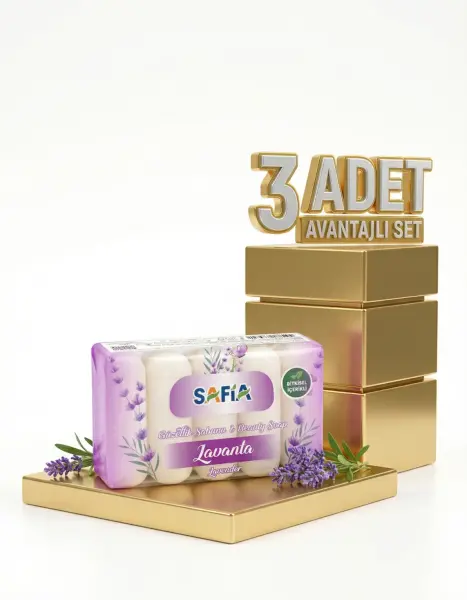 Safia Lavanta Güzellik Sabunu 3x275 Gr - 1