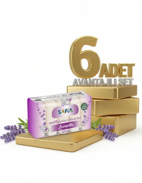 Safia Lavanta Güzellik Sabunu 6x275 Gr - 1