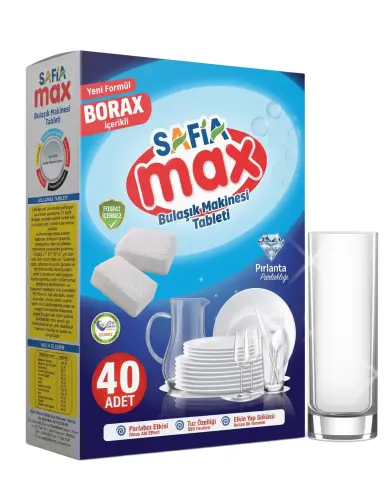 Safia Max Bulaşık Makine Tableti 40lı - Safia