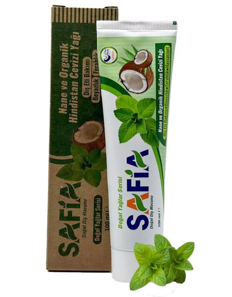 Safia Nane ve Hindistan Cevizli Organik Diş Macunu 100 Ml - 1