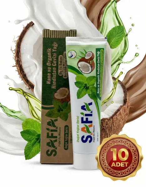 Safia Nane ve Hindistan Cevizli Organik Diş Macunu 10x100 Ml - 2