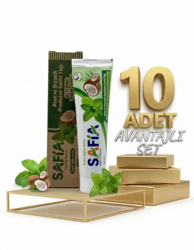 Safia Nane ve Hindistan Cevizli Organik Diş Macunu 10x100 Ml - 1