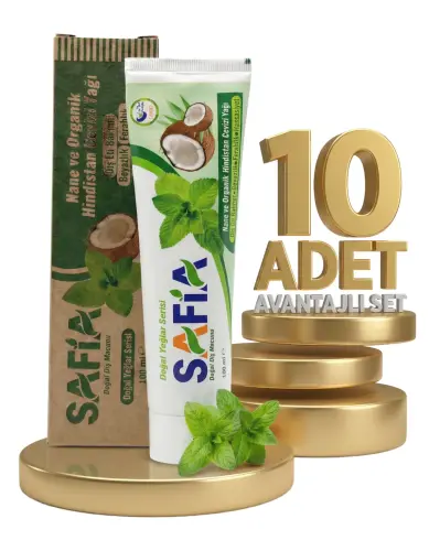 Safia Nane ve Hindistan Cevizli Organik Diş Macunu 10x100 Ml - 1