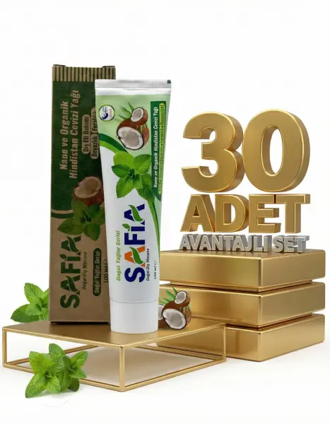 Safia Nane ve Hindistan Cevizli Organik Diş Macunu 30x100 Ml - 1