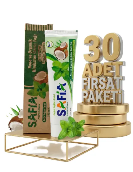 Safia Nane ve Hindistan Cevizli Organik Diş Macunu 30x100 Ml - 1