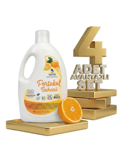 Safia Portakal Bahçesi Sıvı El Sabunu 4x2,5 Lt - 1